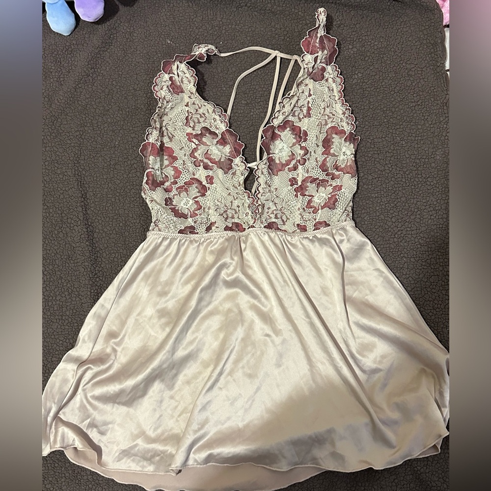 VINTAGE coquette satin and lace lingerie